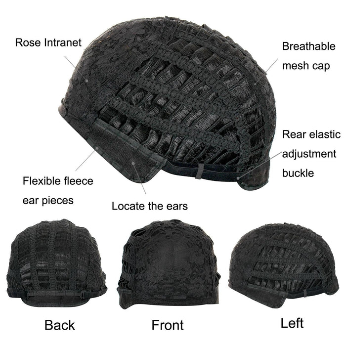 Silk Curly Short Hair Wig Light Gold For Women