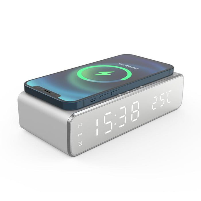 Wireless Charging Desktop Phone With Clock & Temperature Display