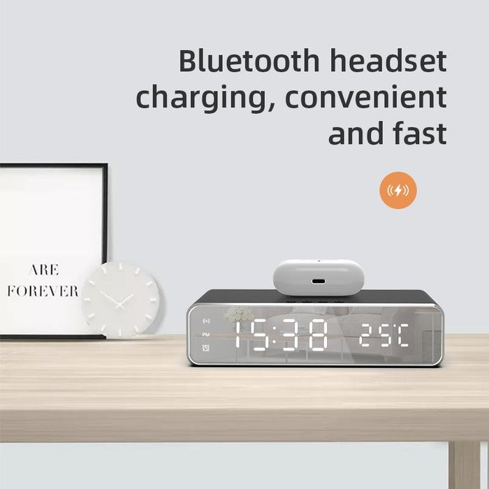 Wireless Charging Desktop Phone With Clock & Temperature Display