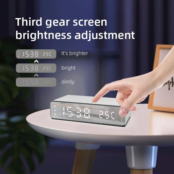 Wireless Charging Desktop Phone With Clock & Temperature Display