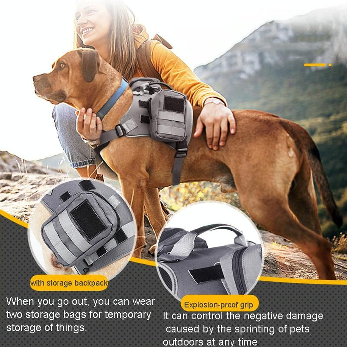 Detachable Dog Chest Strap With Backpack Size L