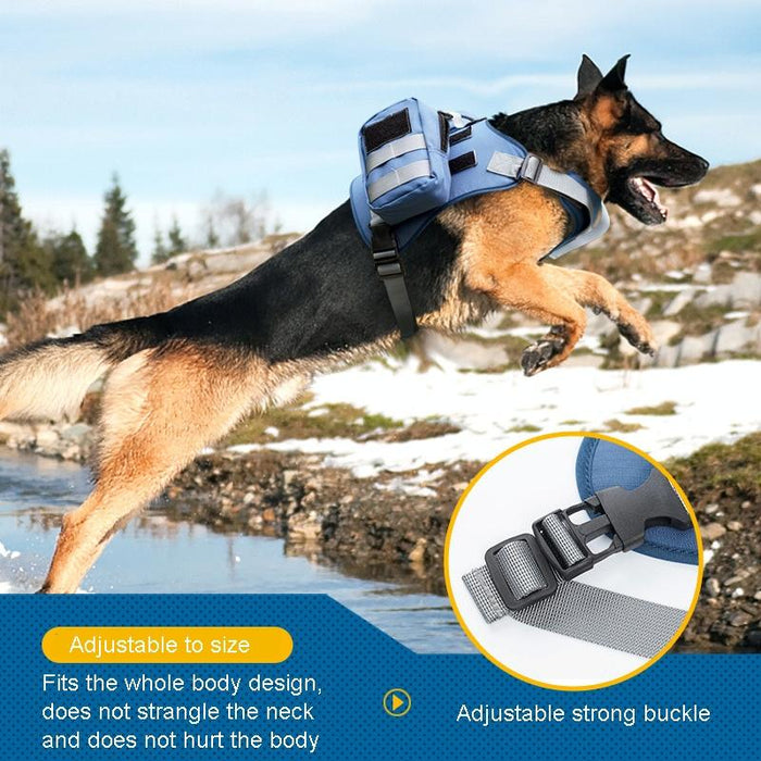 Detachable Dog Chest Strap With Backpack Size L
