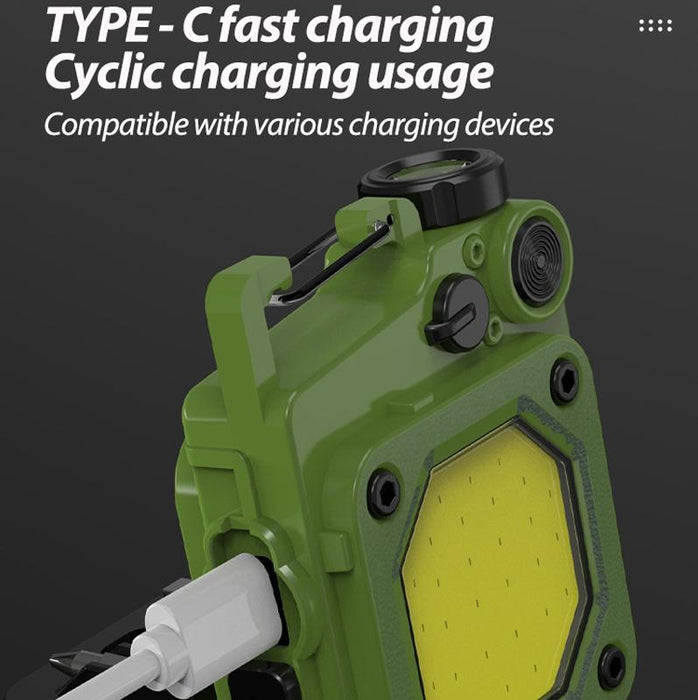 Usb Rechargeable Mini Magnetic Work Light For Camping