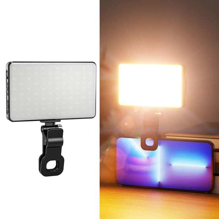 St-120C Mobile Phone Tablet Clip Fill Light Selfie Live Camera Portable Camera Lighting Black