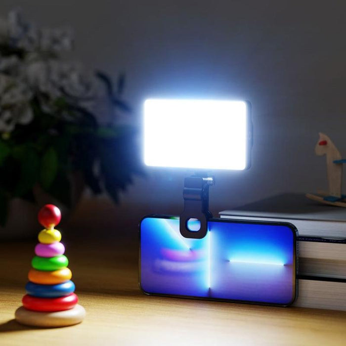 St-120C Mobile Phone Tablet Clip Fill Light Selfie Live Camera Portable Camera Lighting Black
