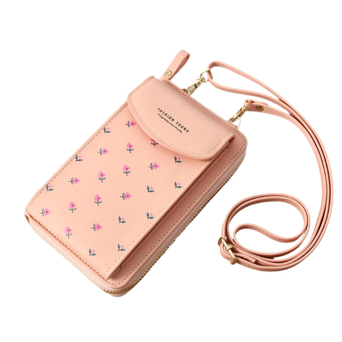 Floral Multi Card Crossbody Bag For Women