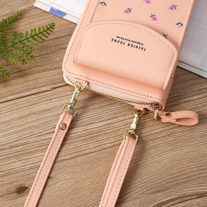 Floral Multi Card Crossbody Bag For Women