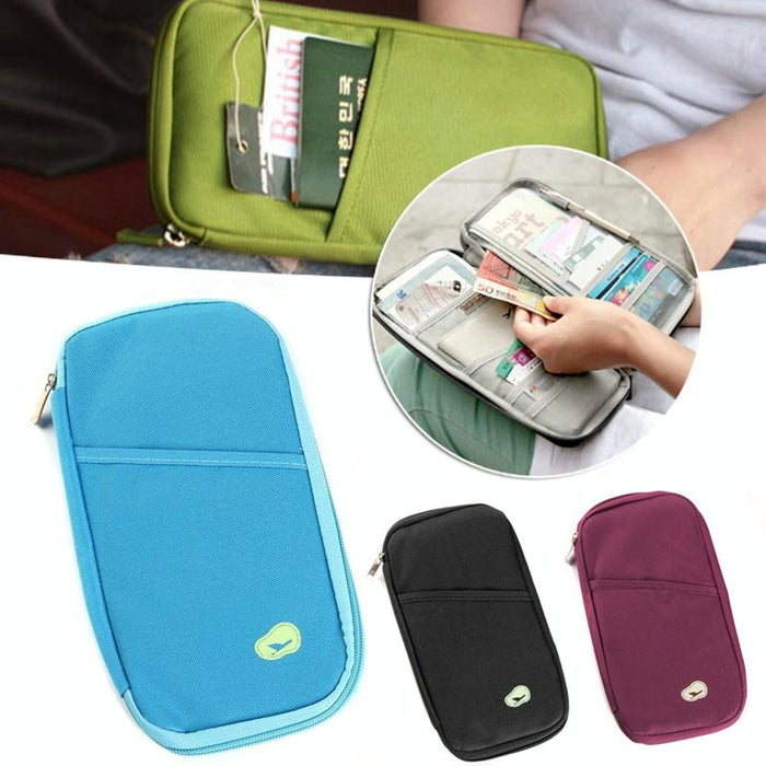 Multifunctional Travel Document Bag Passport & Ticket Holder