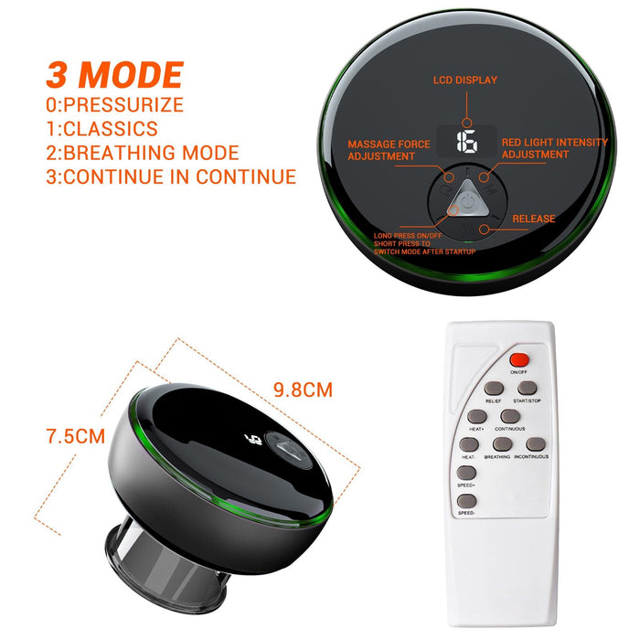 Smart Cupper With Light: Electric Heated Scraping Massage Tool