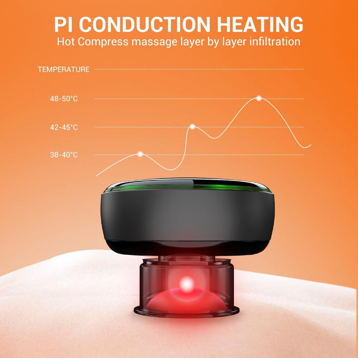Smart Cupper With Light: Electric Heated Scraping Massage Tool