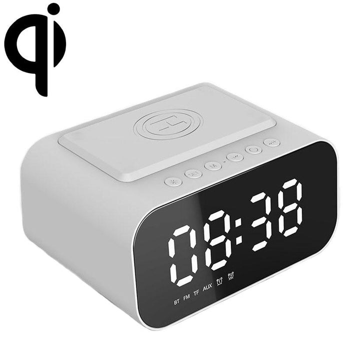 15W Led Clock Wireless Charging Bluetooth Speaker Multifunctional Smart Mirror Alarm Clock Audio