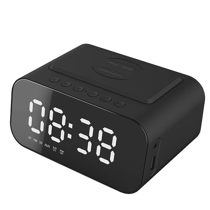 15W Led Clock Wireless Charging Bluetooth Speaker Multifunctional Smart Mirror Alarm Clock Audio