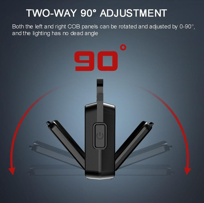 Compact Dual-Sided Cob Keychain Light