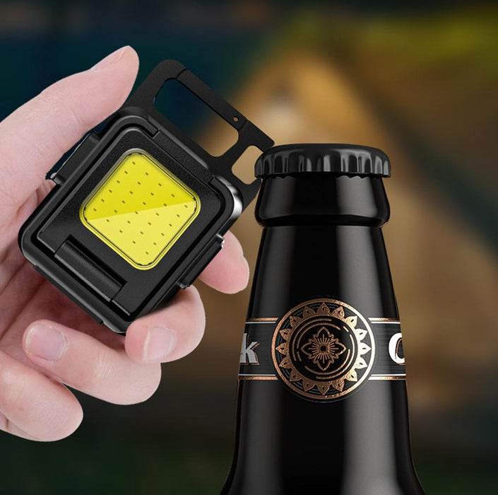 Compact Dual-Sided Cob Keychain Light