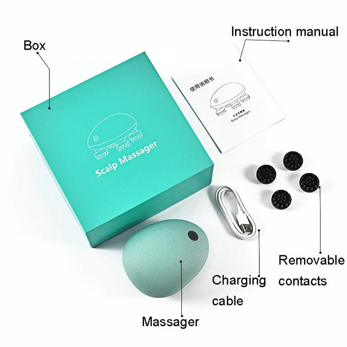 Compact Electric Head Massager Fits All Hair Types