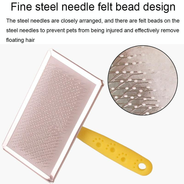 Pet Hair Removal Comb With Massage Function Random Colour Size L