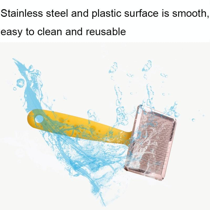 Pet Hair Removal Comb With Massage Function Random Colour Size L