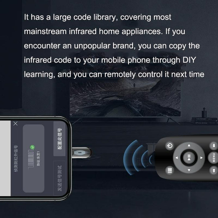Smart Infrared Transmitter For R10 Phone Long Distance Remote Control 8 Pin