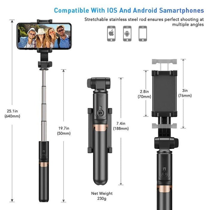 Apl-D6 Live Video Multifunctional Mobile Phone Gimbal Stabilizer Selfie Stick