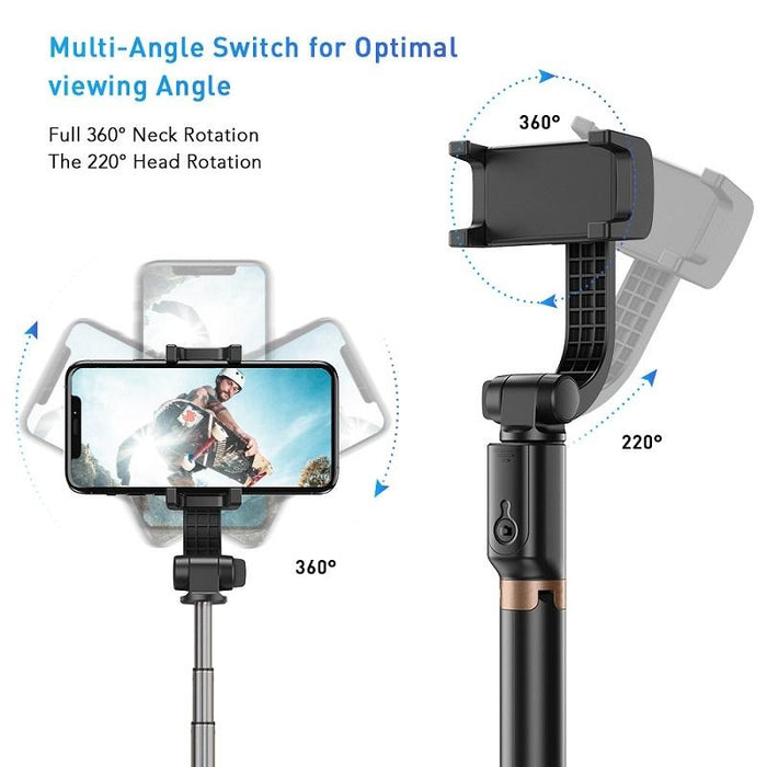 Apl-D6 Live Video Multifunctional Mobile Phone Gimbal Stabilizer Selfie Stick