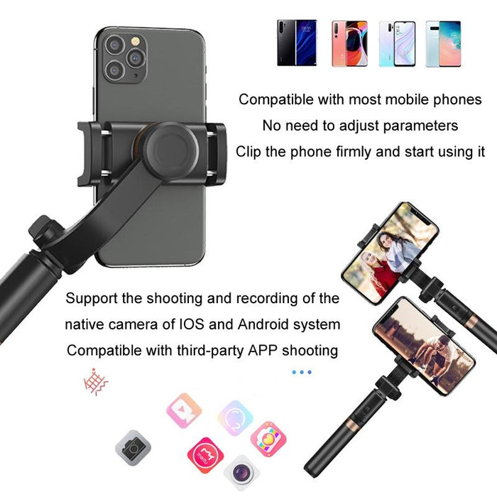 Apl-D6 Live Video Multifunctional Mobile Phone Gimbal Stabilizer Selfie Stick