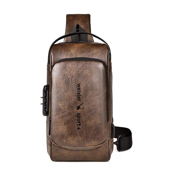 Waterproof Anti Theft Crossbody Backpack For Men
