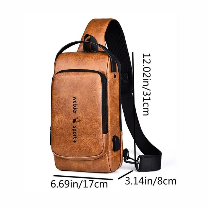 Waterproof Anti Theft Crossbody Backpack For Men