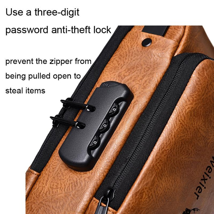 Waterproof Anti Theft Crossbody Backpack For Men