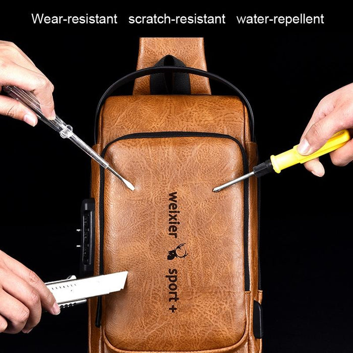 Waterproof Anti Theft Crossbody Backpack For Men