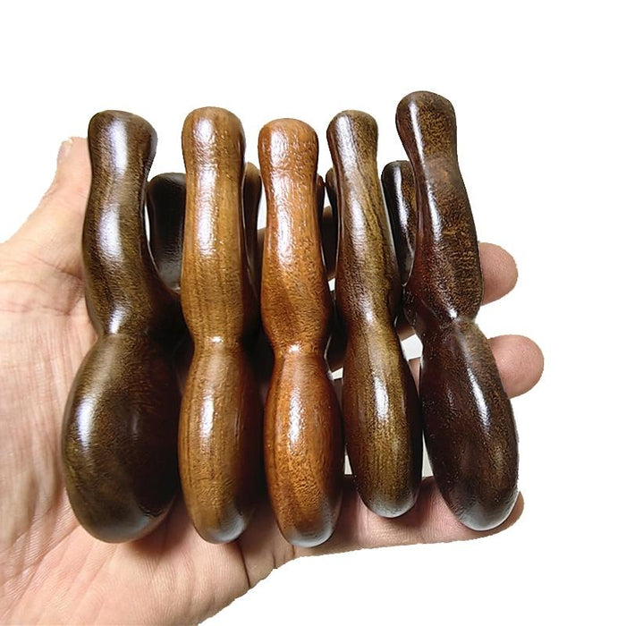 Solid Wood Massage Eye Scraping & Nose Massage Gold Sandalwood Random Colour
