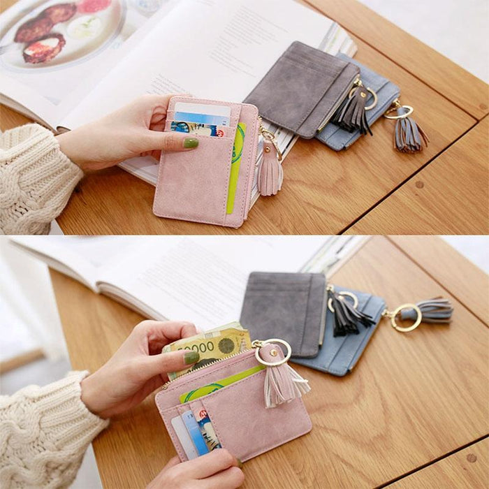 Compact Card Holder With Large Capacity Cute Mini Coin Purse