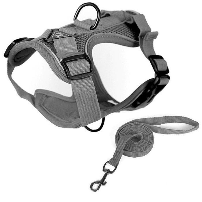 Reflective Pet Harness Set With Traction Rope Size L