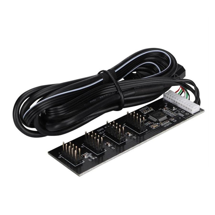 9Pin To 4 9Pin Usb 2.0 Hub For Internal Motherboard 4Pin Powered