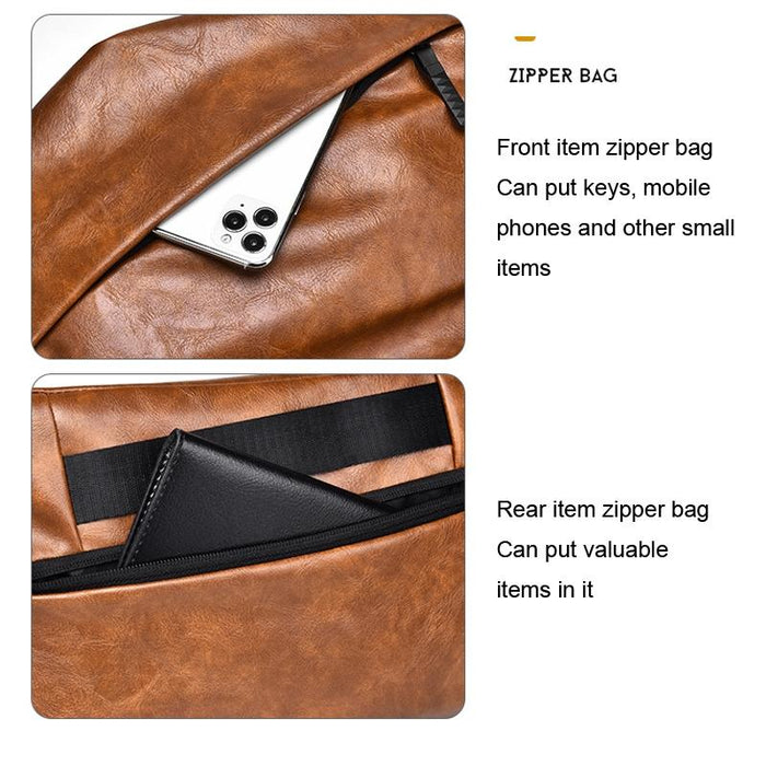 Compact Single Shoulder Crossbody Backpack For Men