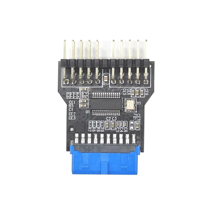 Usb3.0 19Pin To Dual 9Pin Header Board 1 To 2 Male Usb 2.0 Hub
