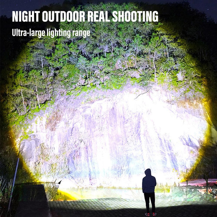 Super Bright Led Flashlight With Telescopic Zoom