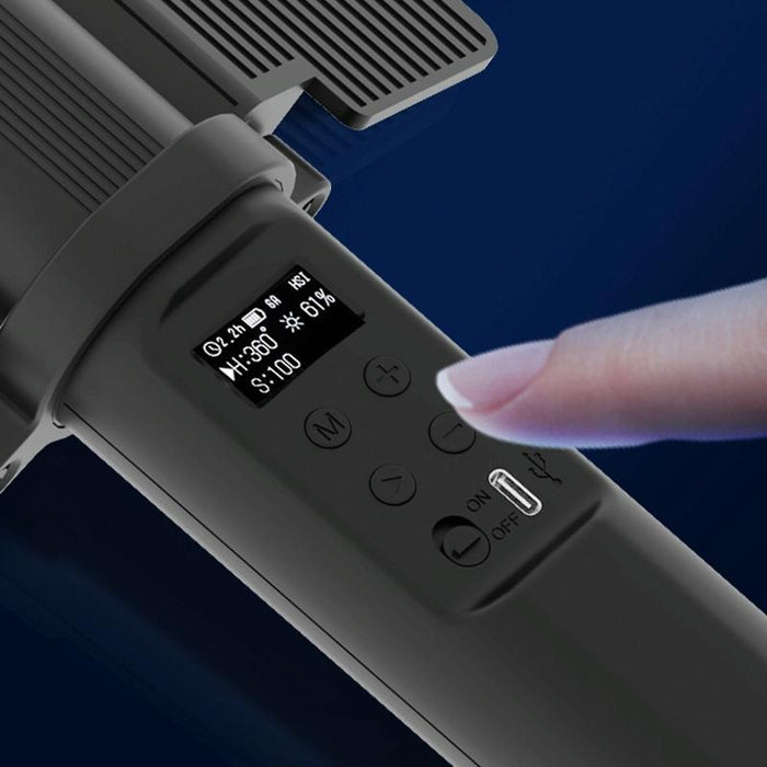 24W 72 Leds Handheld Full-Colour Rgb Stick Light Photography Light With Barndoor