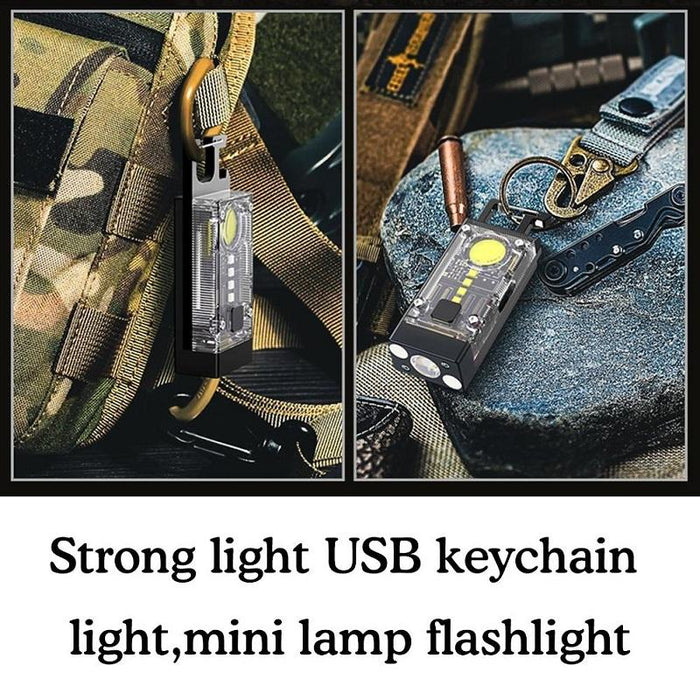 Mini Solar Keychain Light For Outdoor Camping