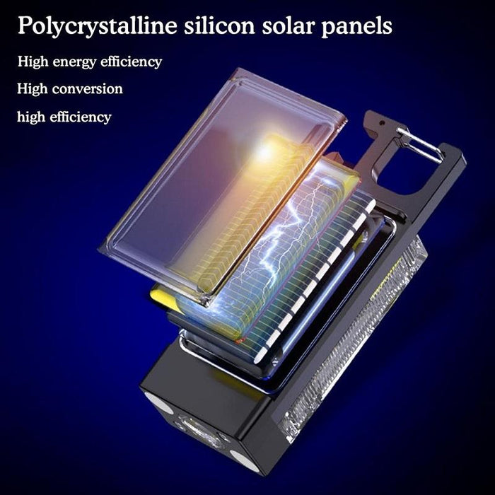 Mini Solar Keychain Light For Outdoor Camping