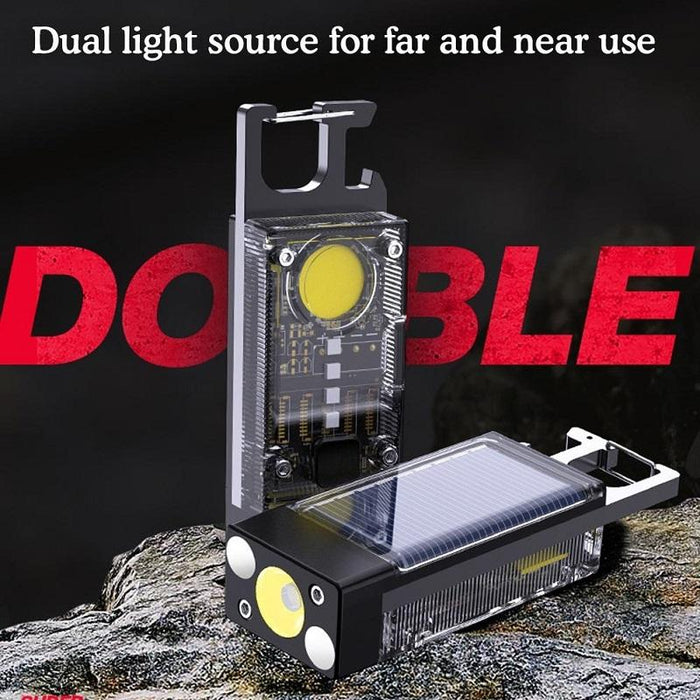 Mini Solar Keychain Light For Outdoor Camping