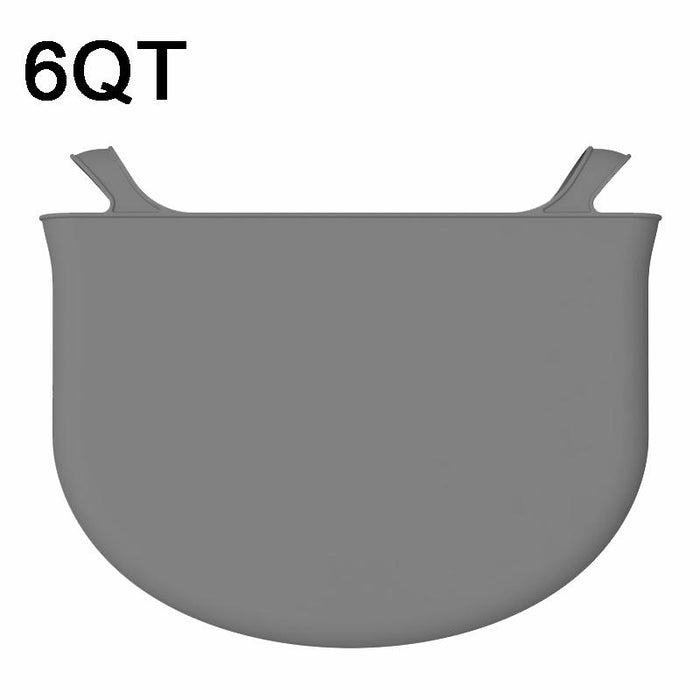 6Qt Reusable Silicone Slow Cooker Liners Leakproof Black