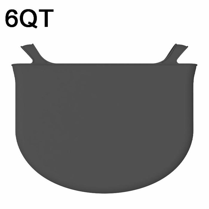 6Qt Reusable Silicone Slow Cooker Liners Leakproof Black