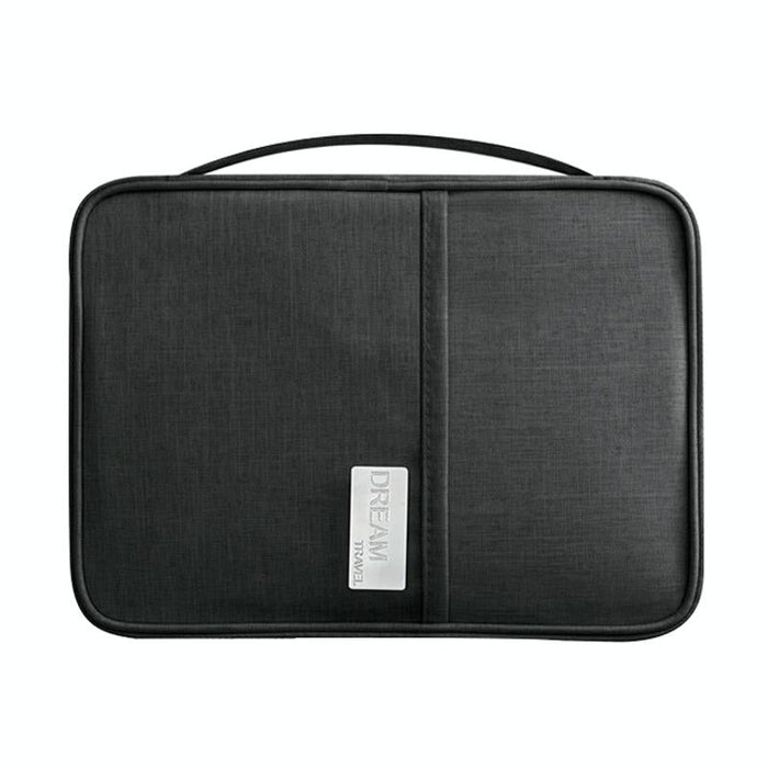 Waterproof Travel Document Bag Black Large