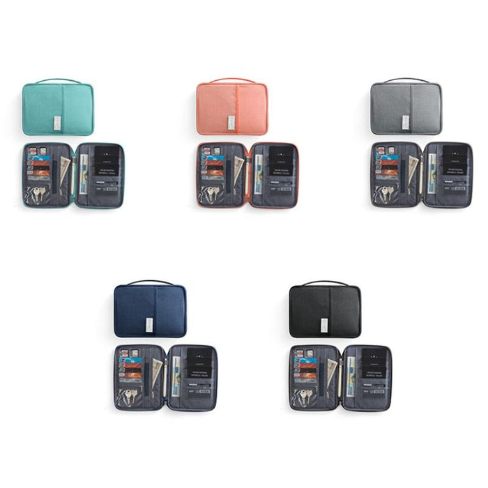 Waterproof Travel Document Bag Black Large