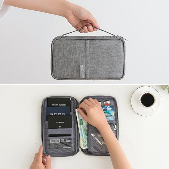 Waterproof Travel Document Bag Black Large