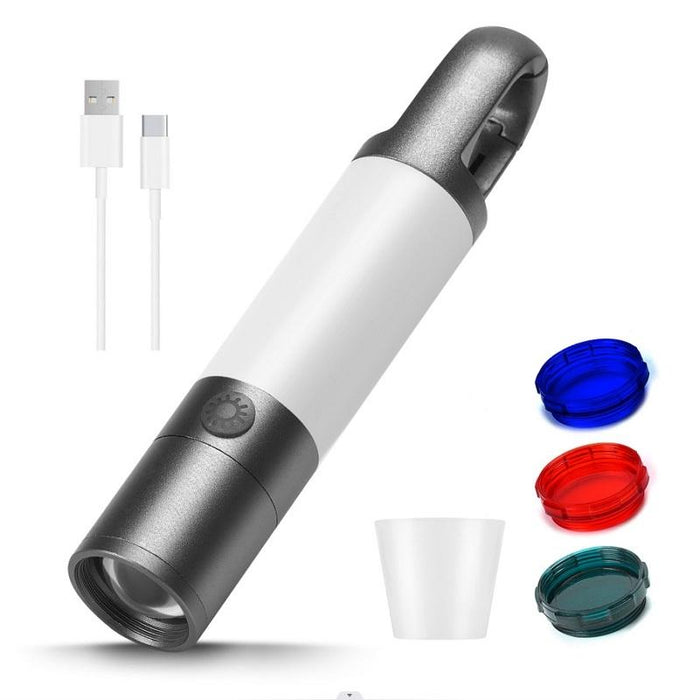 Telescopic Laser Flashlight For Outdoor Warning H20