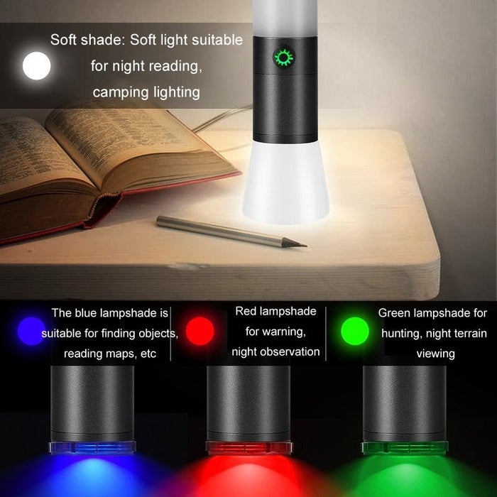 Telescopic Laser Flashlight For Outdoor Warning H20