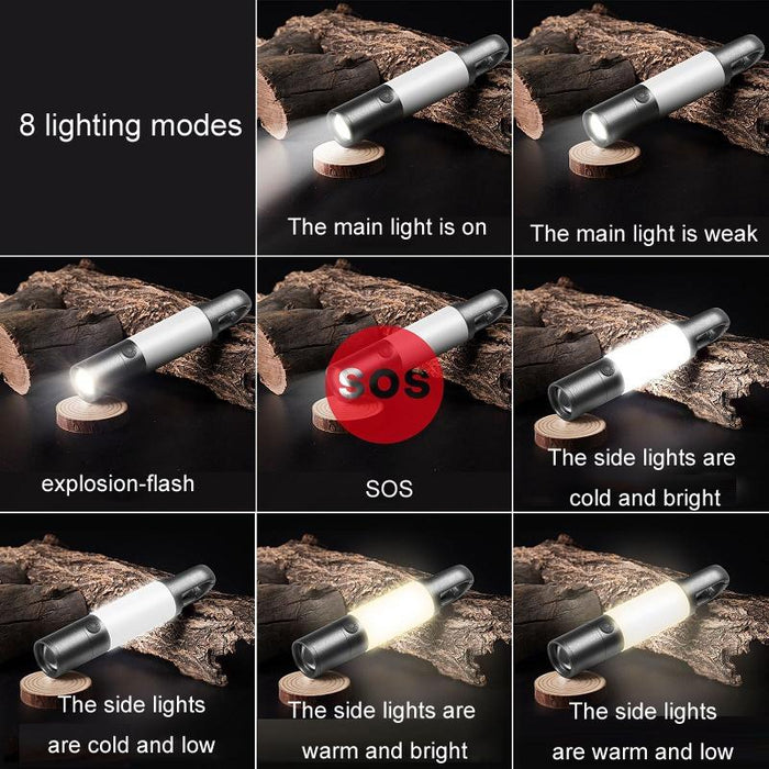 Telescopic Laser Flashlight For Outdoor Warning H20