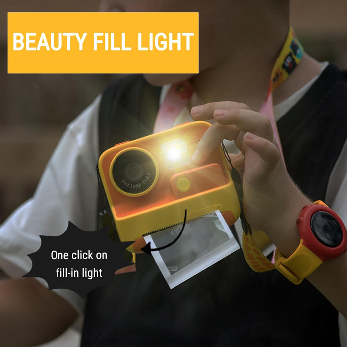 2-Inch Dual Lens Instant Print Camera For Kids