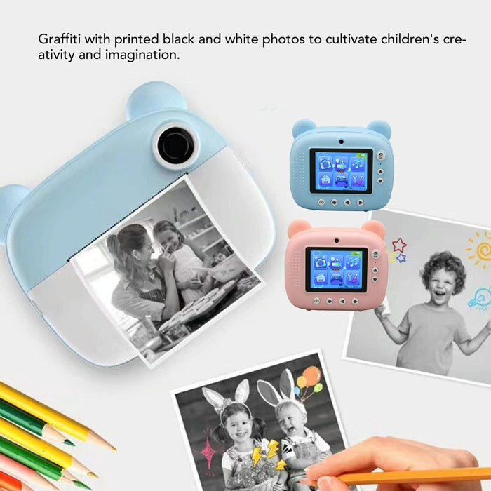 2.4 Inch 1080P Dual Lens Instant Print Camera For Kids